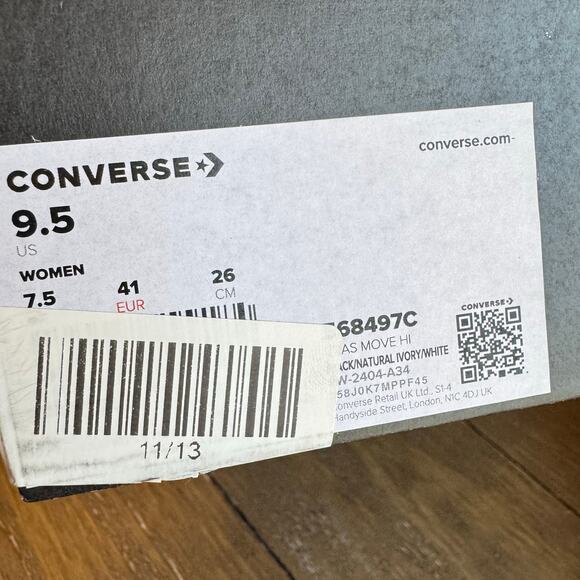 Converse Chuck Taylor All Star Move Platform High Top Sneakers NEW Women's 9.5 - Picture 10 of 11